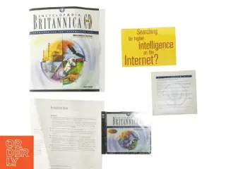 Encyclopedia Britannica cd-rom og brochurer