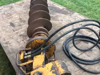 Jordbor / pælebor med hydraulikmotor