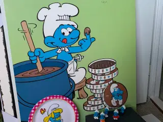 Reklame plakat Chokolade Neuhaus  Smølfe