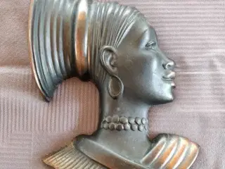 Smuk Afrikansk Bronze Kunst