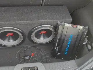 Alpina subwoofer med crunch forstærker 