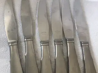 6 stk knive fra dansk knivfabrik