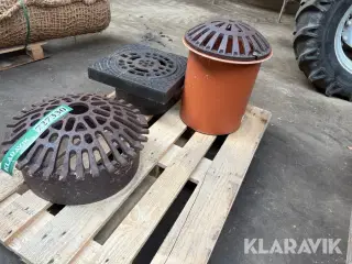 Støbejerns dæksler Furnes 3 styk