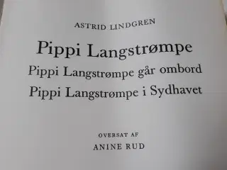 3 Pippi Langstrømpe Børnebøger
