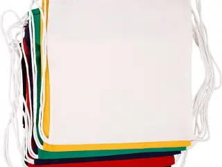 Praktisk skopose i bomuld - 6 stk. assorterede farver