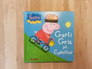 Gurli gris på cykeltur