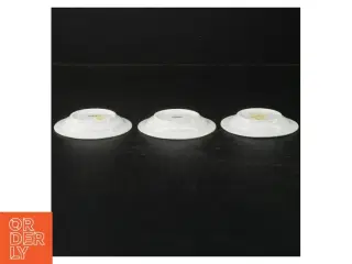 Porcelænstallerkener med blåt blomstermotiv fra Rosenthal (str. Ø. 9 cm)