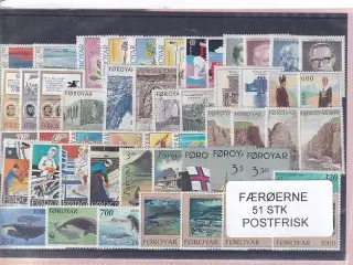 Færøerne - 51 Stk. - Postfrisk