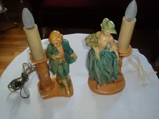 2 stk gamle Vintage lamper