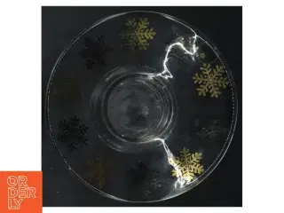 Holmegaard julestage med snefnug mønster fra Holmegaard (str. Ø 16 cm)