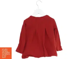 Langærmet rød jule bluse med guld palietter fra Zara (str. 98)