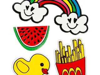 Soft Stickers, Summer Fun, ark 12,2x17,75 cm, 1 ark