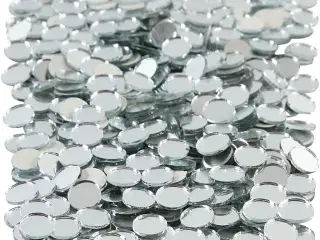 Spejlmosaik, rund, diam. 10 mm, tykkelse 2 mm, 500stk./ 1 pk.