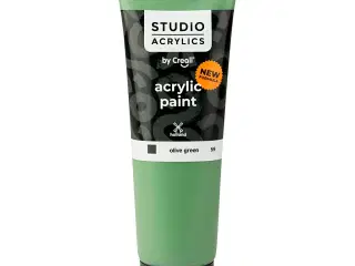 Creall Studio Akrylmaling, dækkende, olive green (59), 120ml/ 1 fl.