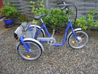 Afh. Trehjulet Monark el cykel i pæn stand