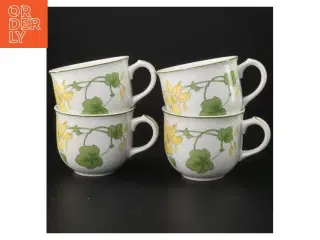 Krus med blomstermotiv, 4 styk fra Villeroy & Boch (str. Ø. 8,5 cm. 4 styk)