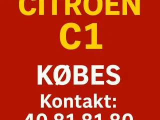 Citroen C1 købes