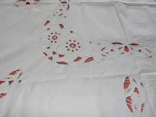Hvid dug, 130 x 130 cm
