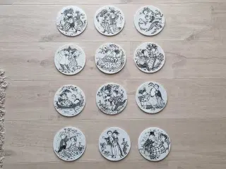 Bjørn Wiinblad Måneds Platter