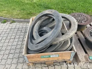 Brønddæksel rammer 17 styk