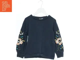 Langærmet bluse med broderede blomster fra Name It (str. 128)