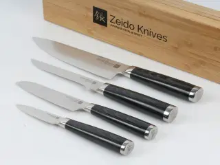 Knivsæt bestående af fire knive