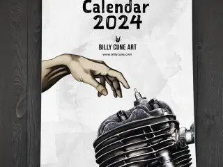 2024 kalender med Harley-Davidson