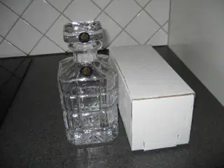 Glas karaffel faset slebet med prop