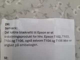 Printer blæk
