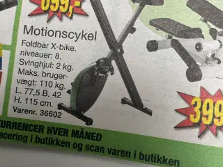 Motionscykel som ny fejl køb