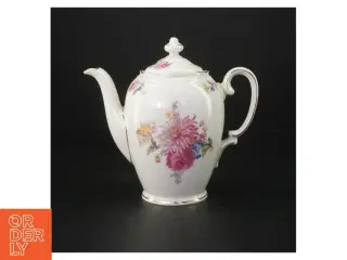 Porcelæns tekande med blomster motiv fra KPM (str. 14 cm)
