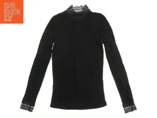 Langærmet bluse med blonde detaljer fra Name It (str. 146)