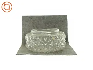 Loftlampe glas med mønster i glasset