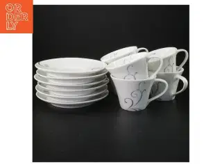 Fyrklveren Victoria kopper og underkopper (str. ø 16 cm, 6 stykx cm)