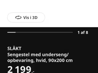 Ikea Släkt dobbelt seng