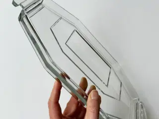 Rouladefad, klart kantet glas, NB