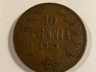 10 Pennia 1865 Finland