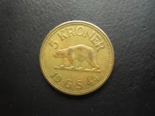 Grønland 5 kr 1944