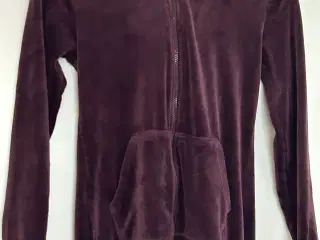 Onesie-jumpsuit, Velour - Bordeaux