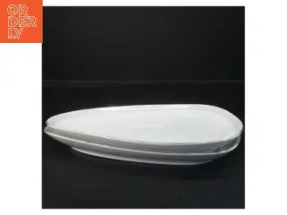 Ovale porcelæn tallerkener fra Bavaria (str. 28x20 cm)