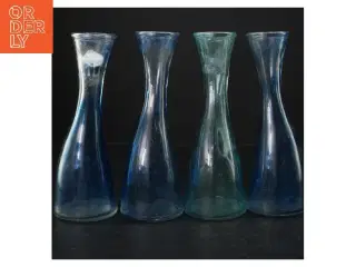 Blå glasvaser (str. 20 cm)