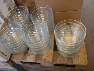 Ca. 40 glasskåle bl.a. Ø23 cm