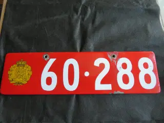 Militære nummerplader.