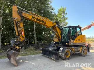 Hjulgraver Hydrema MX16 med Engcon rotortilt