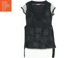 Sort top med edderkoppespind design fra Girls Girls (str. 170)