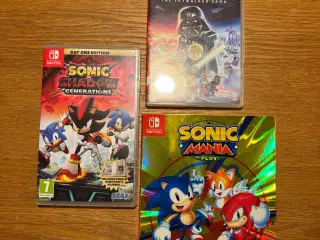 3 stk spil til switch