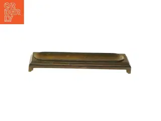 Bronze rektangulært penne fad (str. 22,5x6,5 cm)