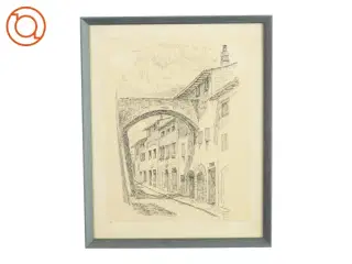 Billedramme med tegning (str. LB:37x30cm)