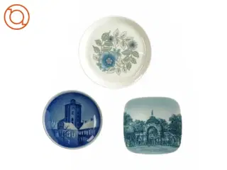Små dekorations tallerkener (3 stk) (str. 8 Og 10 Og 9 cm)