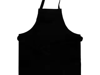 Børneforklæde i 100% bomuld - Justerbar, Sort